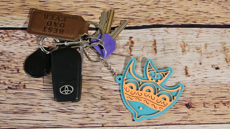Custom Keychain - Personalized 3D printed keychain